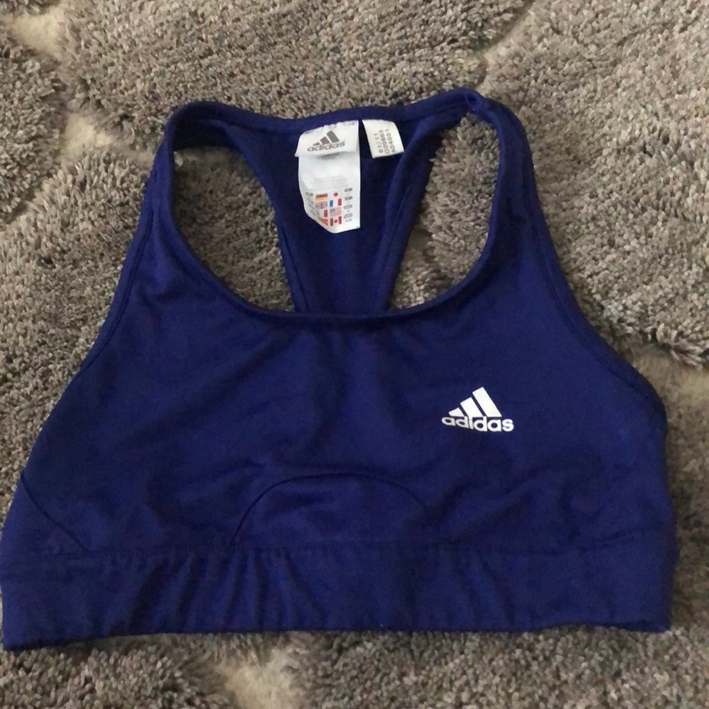 Blue sport bra